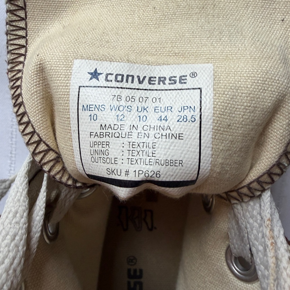 Converse All Star Patchwork Brown High-Top Sneake… - image 6